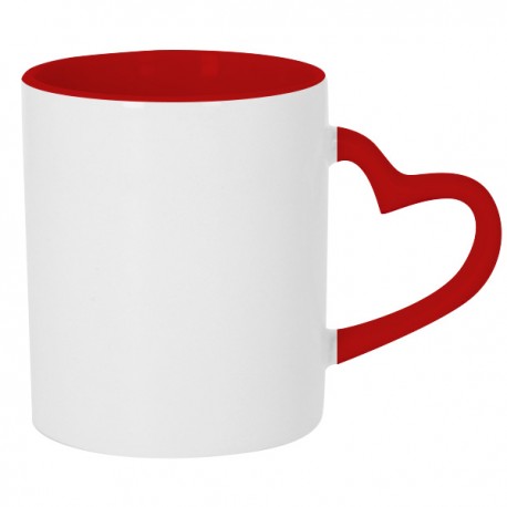 TAZA CORAZÓN ASA E INTERIOR ROJO