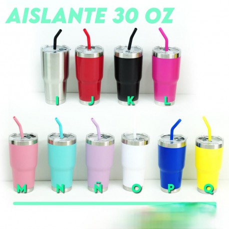 TERMO AISLANTE CON POPOTE 30 OZ