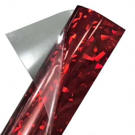 VINIL CRISTAL ROJO .61CMS