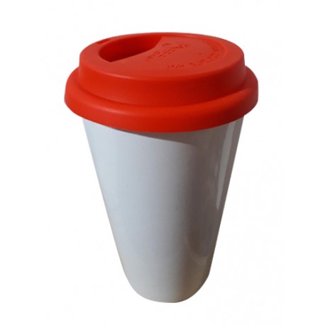 VASO SILICON TAPA ROJO